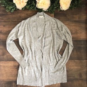 Loft gray cardigan size XS